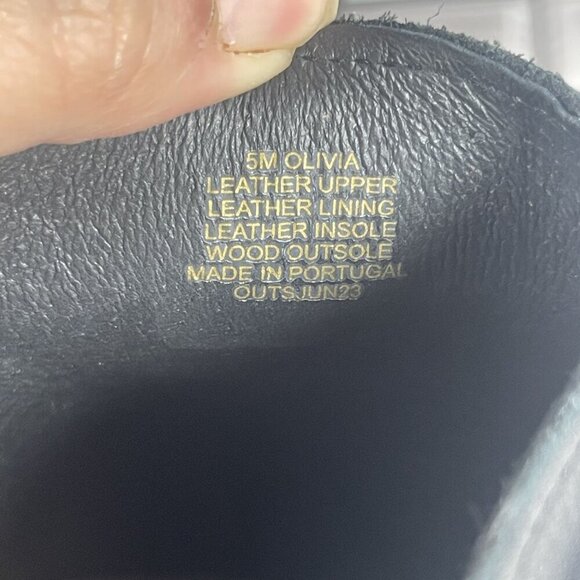 Andre Assous Olivia Black Leather Platform Clog Women's Shoe Size 5-NEW - Picture 10 of 10